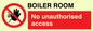 PA1441: Boiler room. No unauthorised access