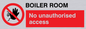 PA1441: Boiler room. No unauthorised access