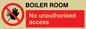 PA1441: Boiler room. No unauthorised access