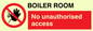 PA1441: Boiler room. No unauthorised access