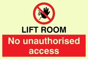 PA1442: Lift room. No unauthorised access