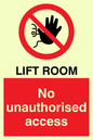 PA1442: Lift room. No unauthorised access