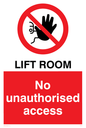 PA1442: Lift room. No unauthorised access
