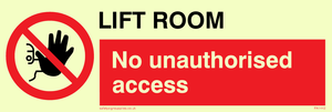 PA1442: Lift room. No unauthorised access