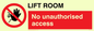 PA1442: Lift room. No unauthorised access