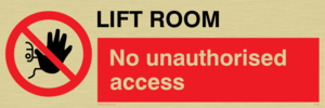 PA1442: Lift room. No unauthorised access