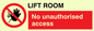 PA1442: Lift room. No unauthorised access