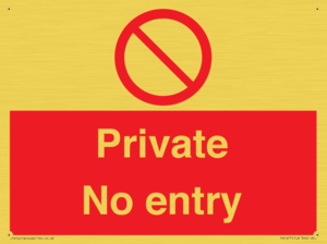 PA1477: Private No Entry