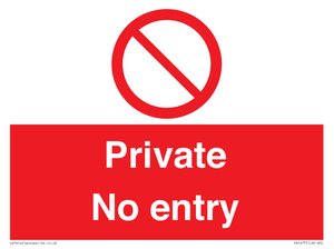 PA1477: Private No Entry