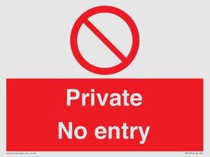 PA1477: Private No Entry