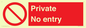PA1477: Private No Entry