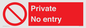 PA1477: Private No Entry