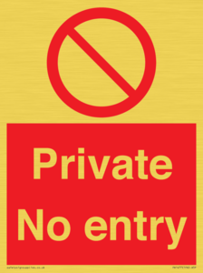 PA1477: Private No Entry