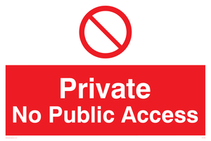 PA1490: Private No Public Access