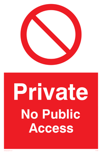 PA1490: Private No Public Access