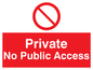 PA1490: Private No Public Access