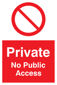 PA1490: Private No Public Access