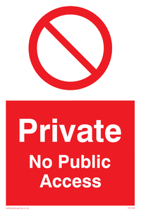 PA1490: Private No Public Access
