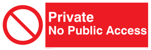 PA1490: Private No Public Access