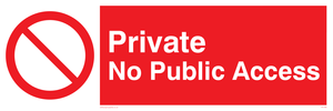 PA1490: Private No Public Access