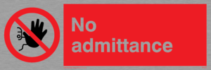 PA25: No Admittance