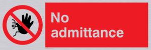 PA25: No Admittance