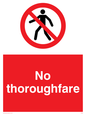 PA29: no thoroughfare - safety sign