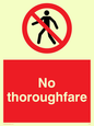 PA29: no thoroughfare - safety sign