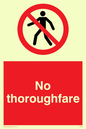 PA29: no thoroughfare - safety sign