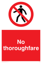 PA29: no thoroughfare - safety sign