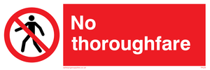 PA29: no thoroughfare - safety sign