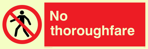 PA29: no thoroughfare - safety sign