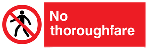 PA29: no thoroughfare - safety sign