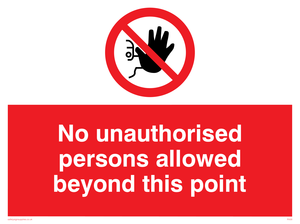 PA30: no unauthorised beyond point