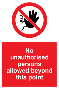 PA30: no unauthorised beyond point