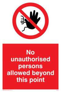 PA30: no unauthorised beyond point