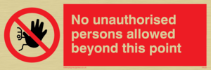 PA30: no unauthorised beyond point