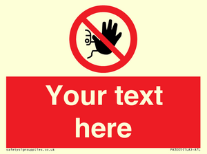 PA3005: Custom No Access Sign