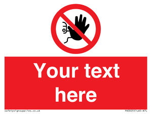 PA3005: Custom No Access Sign