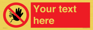 PA3005: Custom No Access Sign