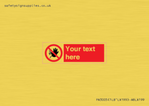 PA3005: Custom No Access Sign