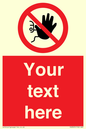 PA3005: Custom No Access Sign