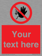 PA3005: Custom No Access Sign