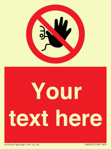 PA3005: Custom No Access Sign