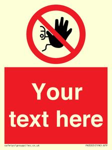 PA3005: Custom No Access Sign