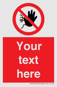 PA3005: Custom No Access Sign