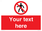 PA3006: Pedestrians Prohibited Sign