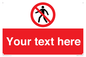 PA3006: Pedestrians Prohibited Sign