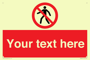 PA3006: Pedestrians Prohibited Sign