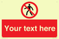 PA3006: Pedestrians Prohibited Sign